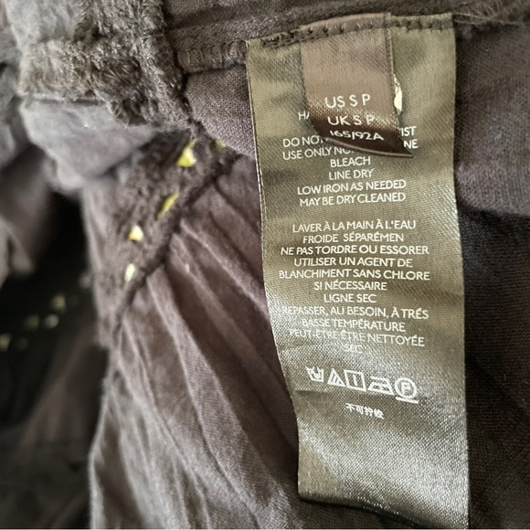 Anthropologie Ismene Jacquard cutout crochet lace Black Tiered Tunic Mini Dress - Picture 11 of 11